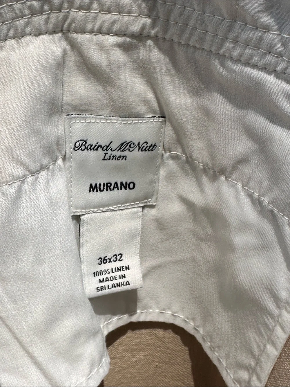 Men’s Murano White Linen Trousers EUC
